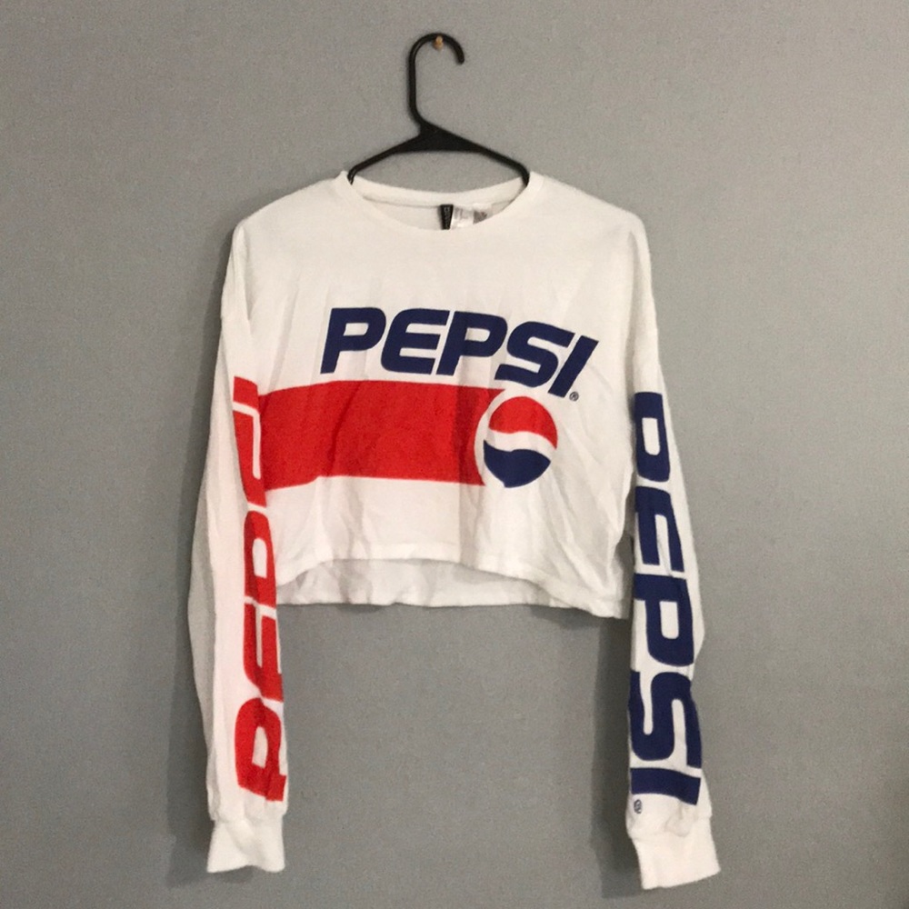 Pepsi long sleeve crop top. Unworn